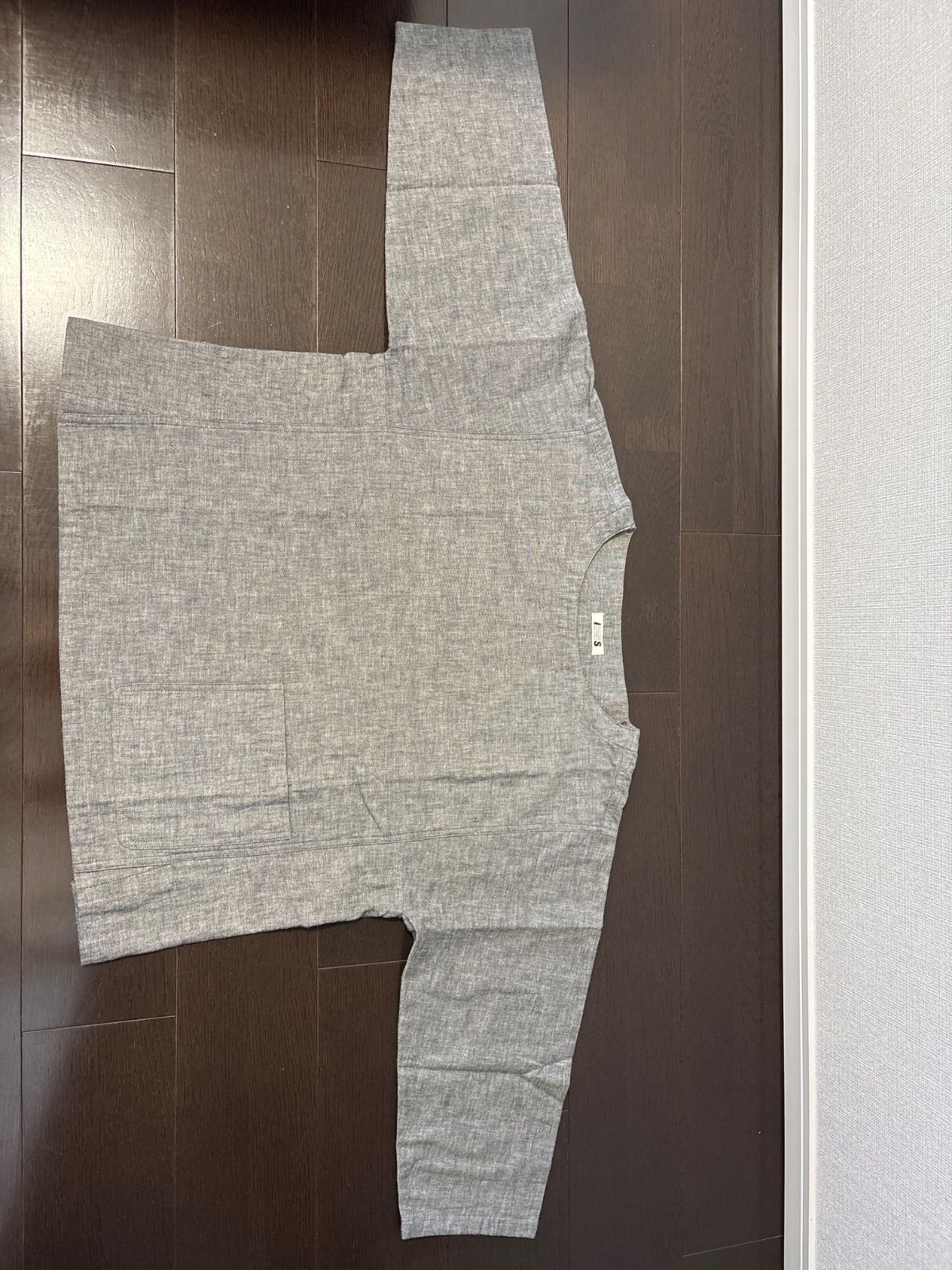 ISSEY MIYAKE イッセイミヤケ　I.S. 　アイエス　グレー　カットソー　綿100% サイズ9 7分袖