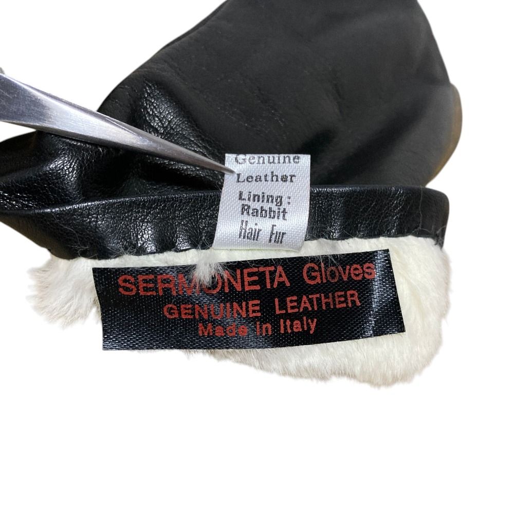 美品 Sermoneta gloves セルモネータグローブ レザーグローブ サイズ7