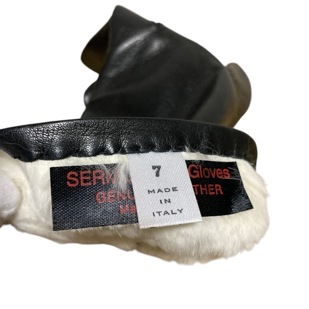 美品 Sermoneta gloves セルモネータグローブ レザーグローブ サイズ7