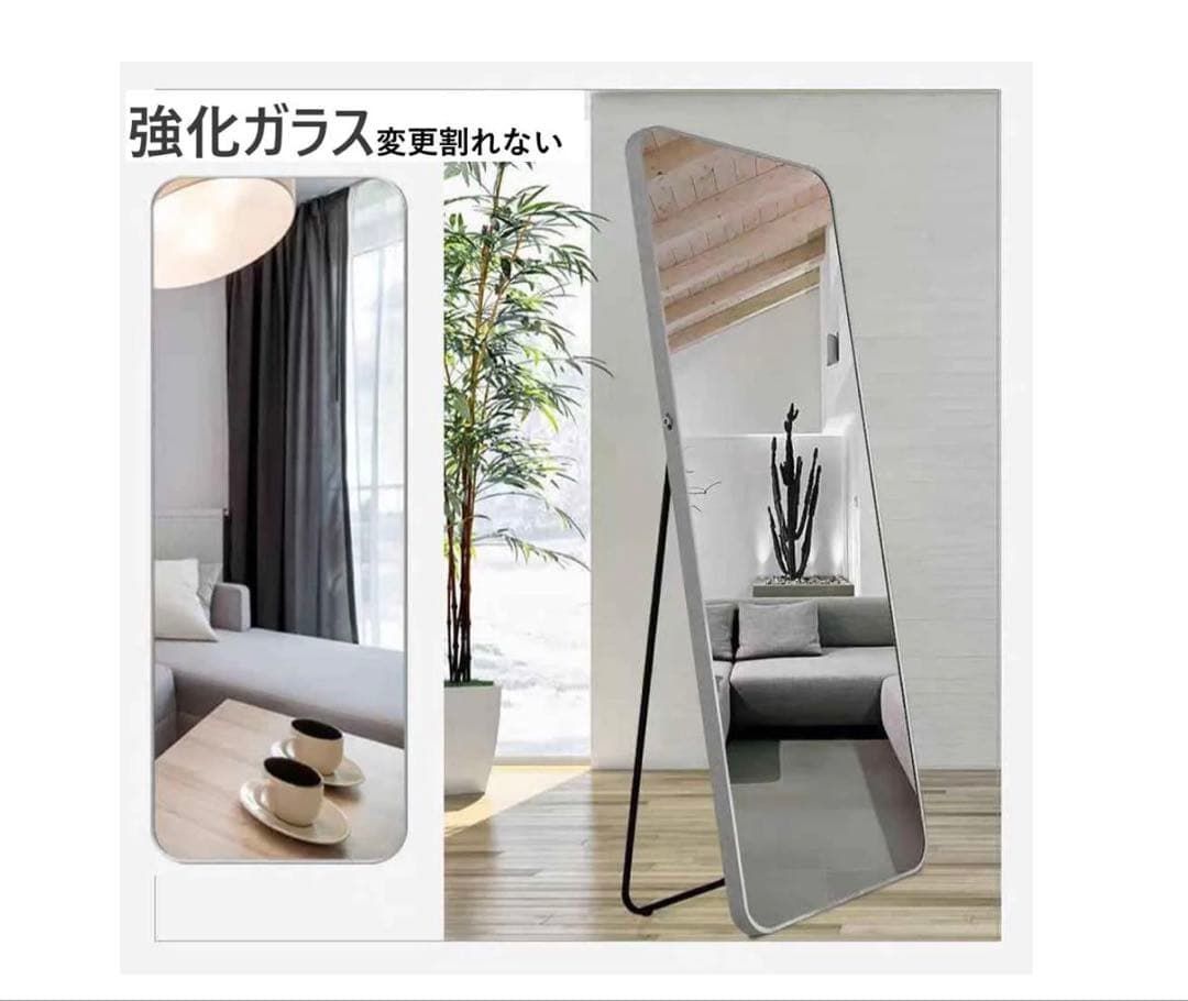 #3077　新強化鏡丸角180x60銀 3077 新強化鏡丸角 180x60 銀 ミラー シルバー 新品 未使用品 - メルカリ