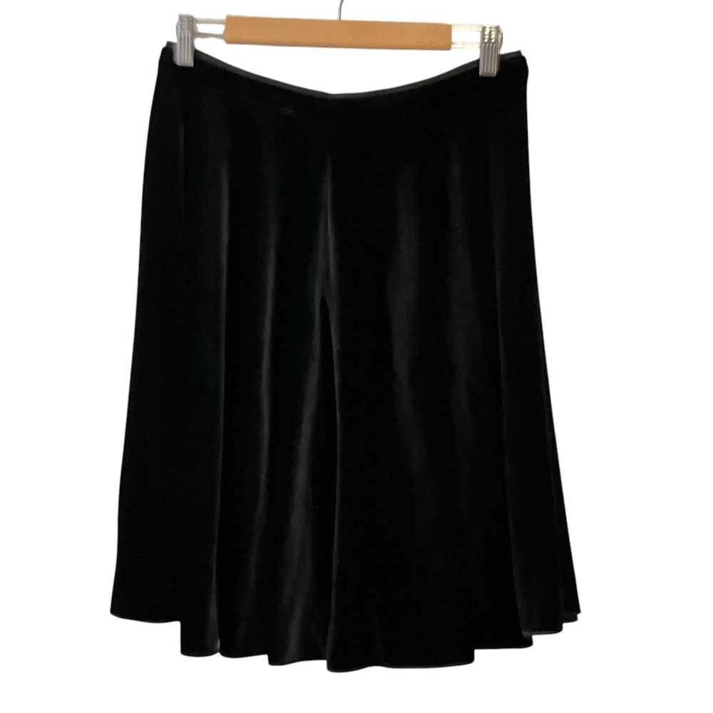 美品 VELOUR NOIR by FOXEY NEWYORK ベロアノワールバイフォクシーニューヨーク Velour Lady フレアスカート 40454 サイズ42 ブラック レディース 古着 中古 USED