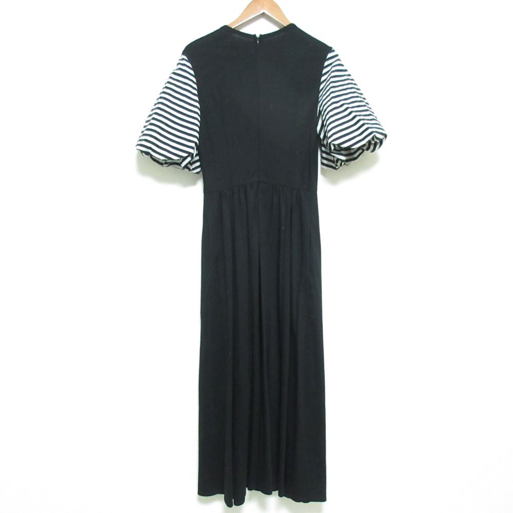 美品 BORDERS at BALCONY ボーダーズアットバルコニー PUFF SLEEVE TEE