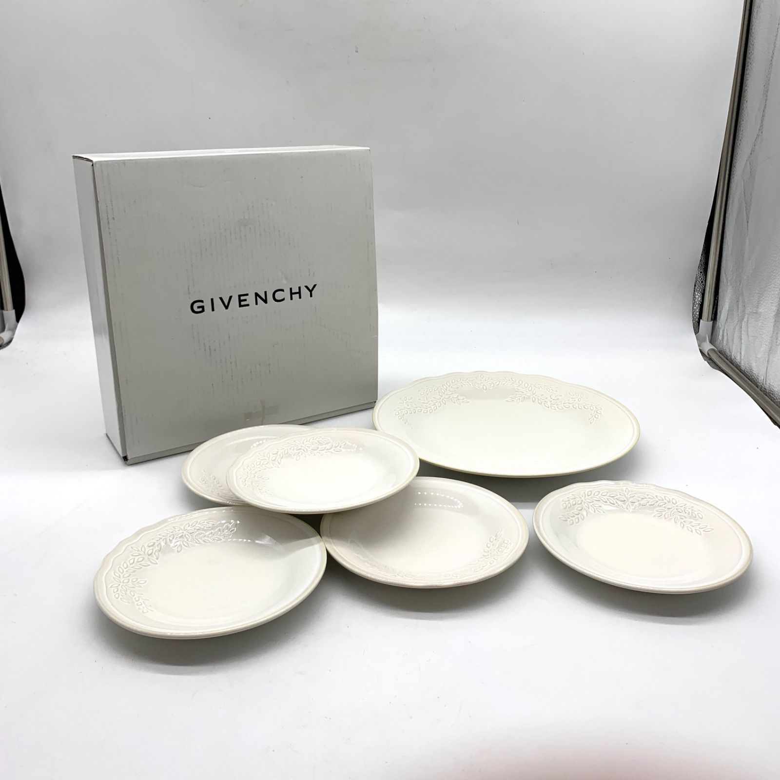 F470【お買い得】GIVENCHY 食器セット パーティーセット 大皿×1 小皿×5