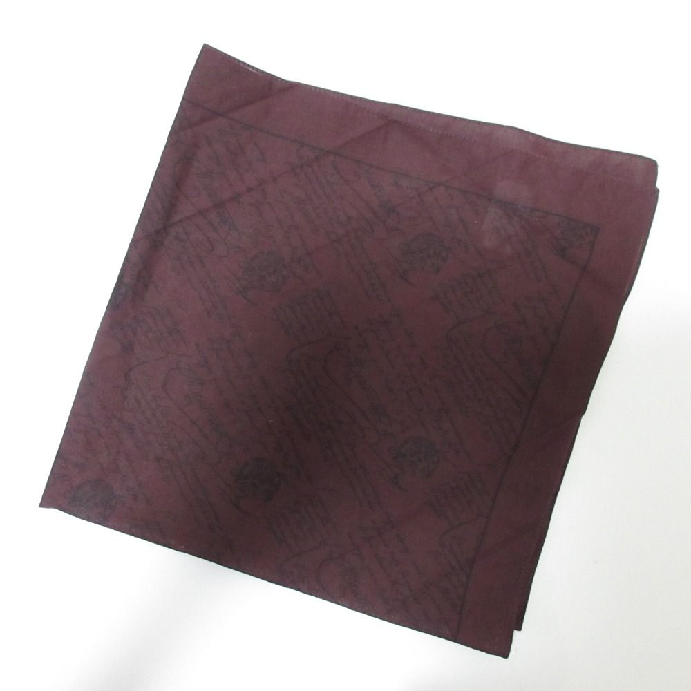 美品 BERLUTI ベルルッティ カリグラフィー コットン ハンカチーフ