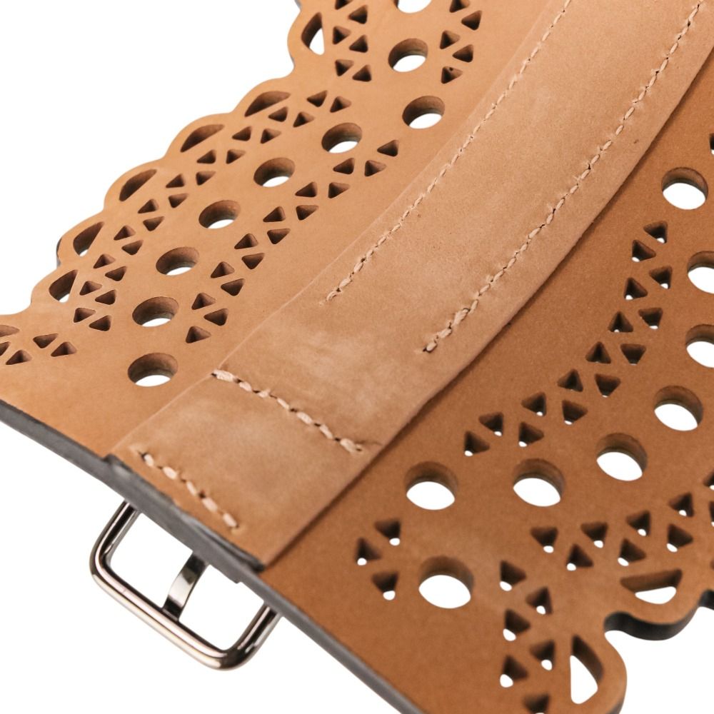 美品 ALAIA アライア VIENNE ヴィエンヌ カットワークレザー