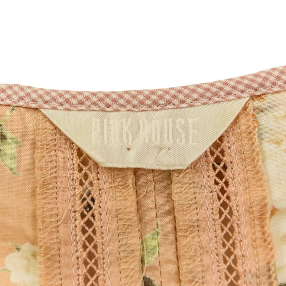 美品 PINK HOUSE ピンクハウス フラワープリント パッチワーク