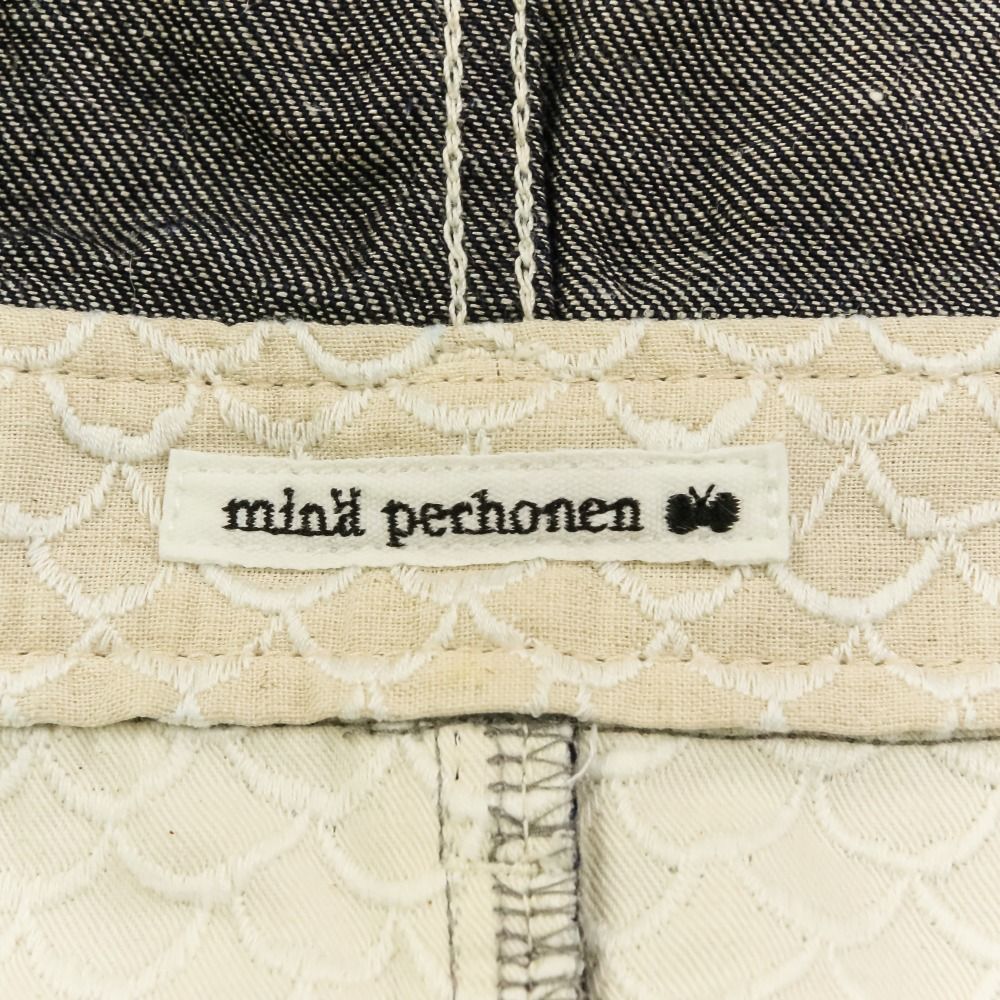 美品 mina perhonen ミナペルホネン always リネンブレンド デニム