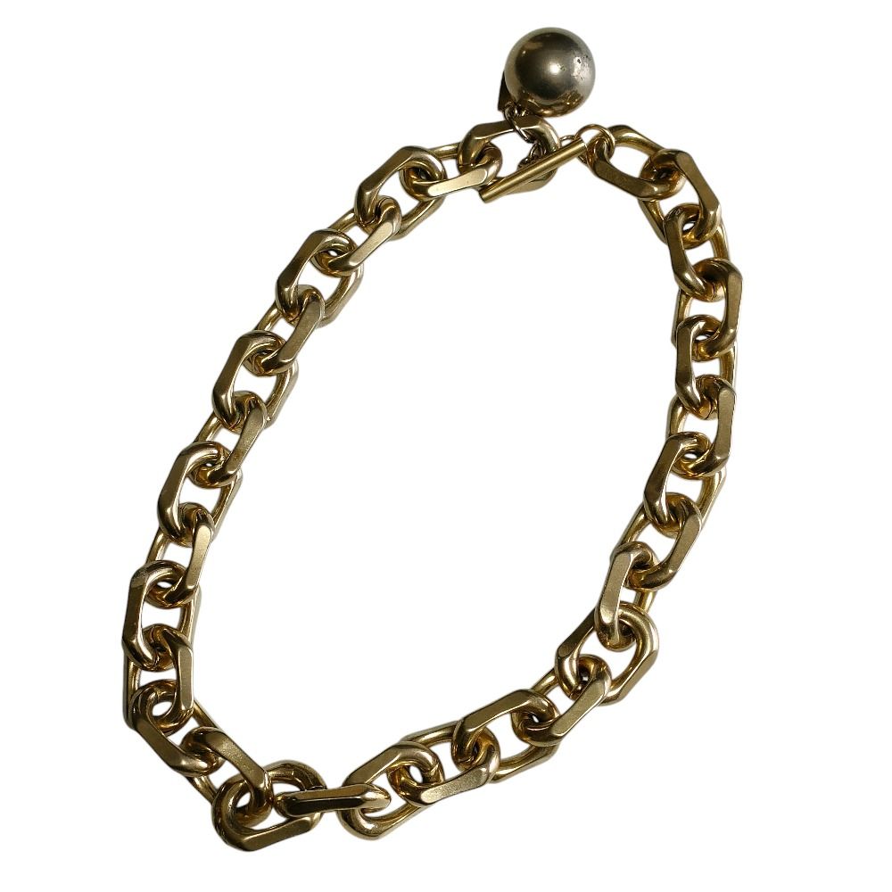 良品 MAISON SPECIAL メゾンスペシャル チェーン チョーカー ネックレス アクセサリー ゴールドカラー レディース 古着 中古 USED