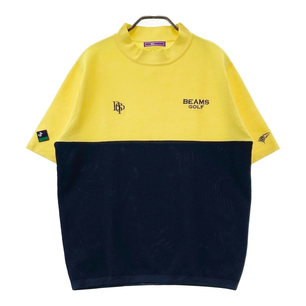 サイズ： BEAMS GOLF ビームスゴルフ 2024年モデル モックネック 半袖ニットセーター ネイビー系 [240101728987] ゴルフウェア メンズ ストスト
