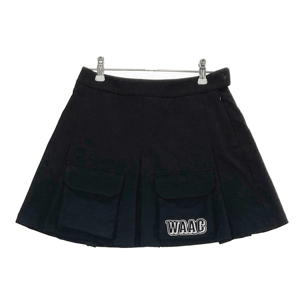 サイズ：1 WAAC ワック インナー付 ストレッチスカート ブラック系