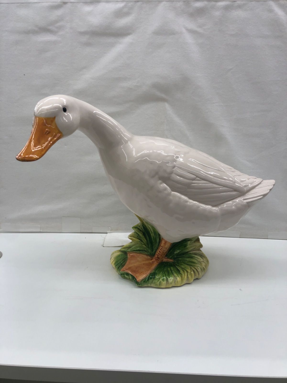 ビンテージ 人形 アヒル カモ 陶器 置物 インテリア 工芸品 A2946