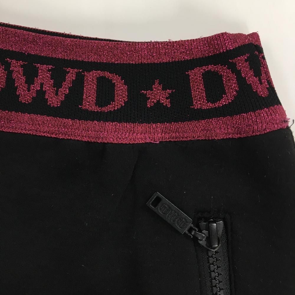 美品】ダンスウィズドラゴン スカート 黒×ピンク系 ウエストゴム英字