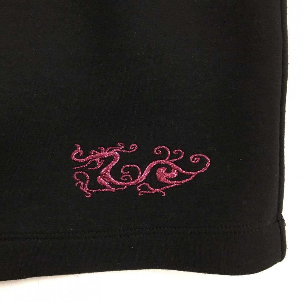 美品】ダンスウィズドラゴン スカート 黒×ピンク系 ウエストゴム英字