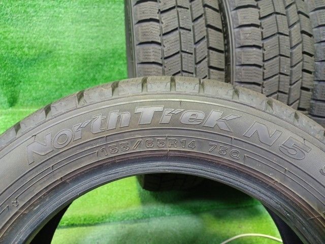 AUTOBACS スタッドレス オートバックス ノーストレックN5 155/65R14 4本 7ミリ 2025年