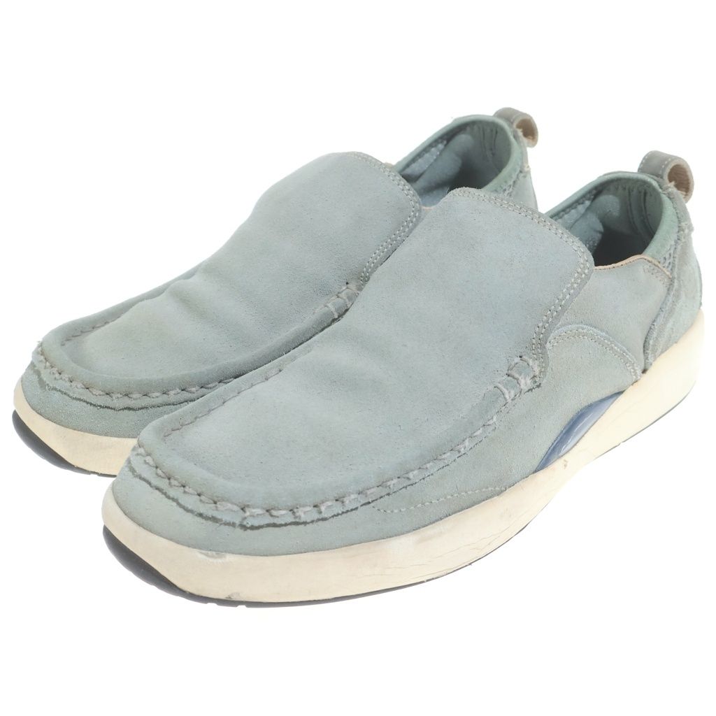VISVIM ヴィスヴィム 01AW TWONBLY 初期 トゥオンブリー スウェードレザーローカットスニーカー スリッポン ライトブルー V001-03 VISVIM (ヴィスヴィム) 01AW TWONBLY 初期 トゥオンブリー スウェード