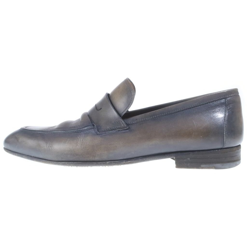 Berluti (ベルルッティ) スエード ローファー ウッドソール ネイビー