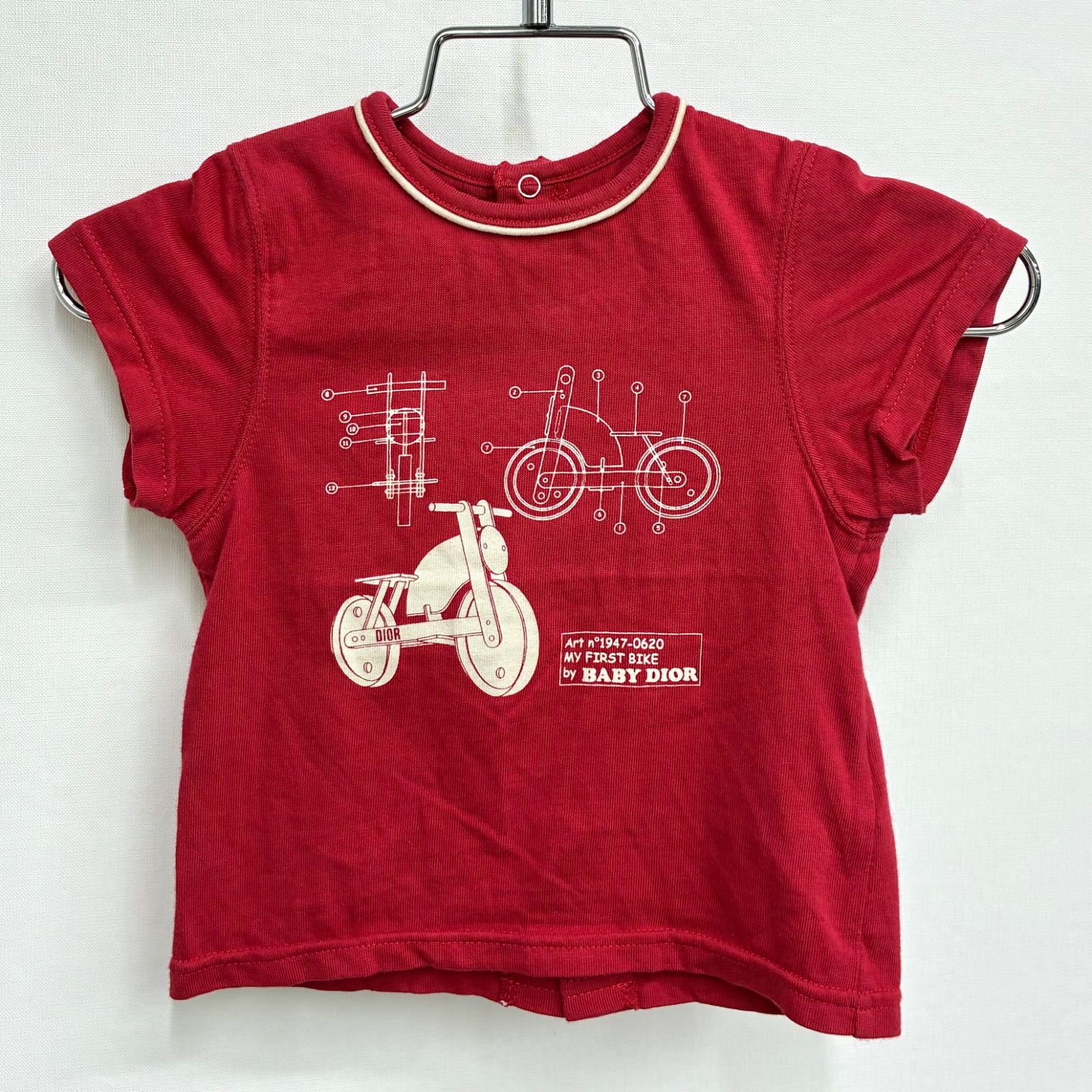 Diorキッズ 半袖　ティシャツ ベビーディオール baby Dior】キッズ 半袖プリントTシャツ 80 12M