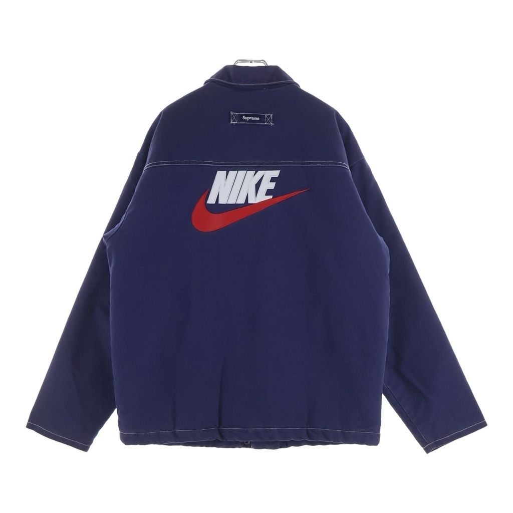 SUPREME (シュプリーム) ×Nike Double Zip Quilted Work Jacket ダブルジップ ワークジャケット ネイビー AR5566-410