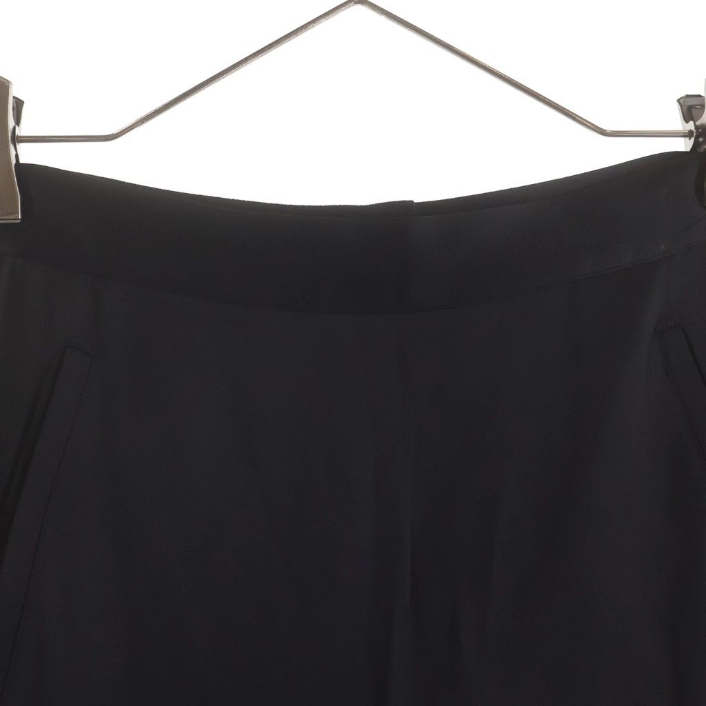 MM6 Maison Margiela (エムエムシックスメゾンマルジェラ) レーヨン バックジップ ドレープスカート レディース ブラック S32MA0317 S45399