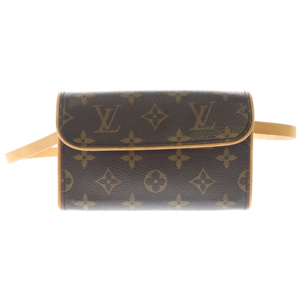 LOUIS VUITTON (ルイヴィトン) モノグラム ポシェット フロランティーヌ PVC レザー ウエストバッグ ボディバッグ ブラウン M51855