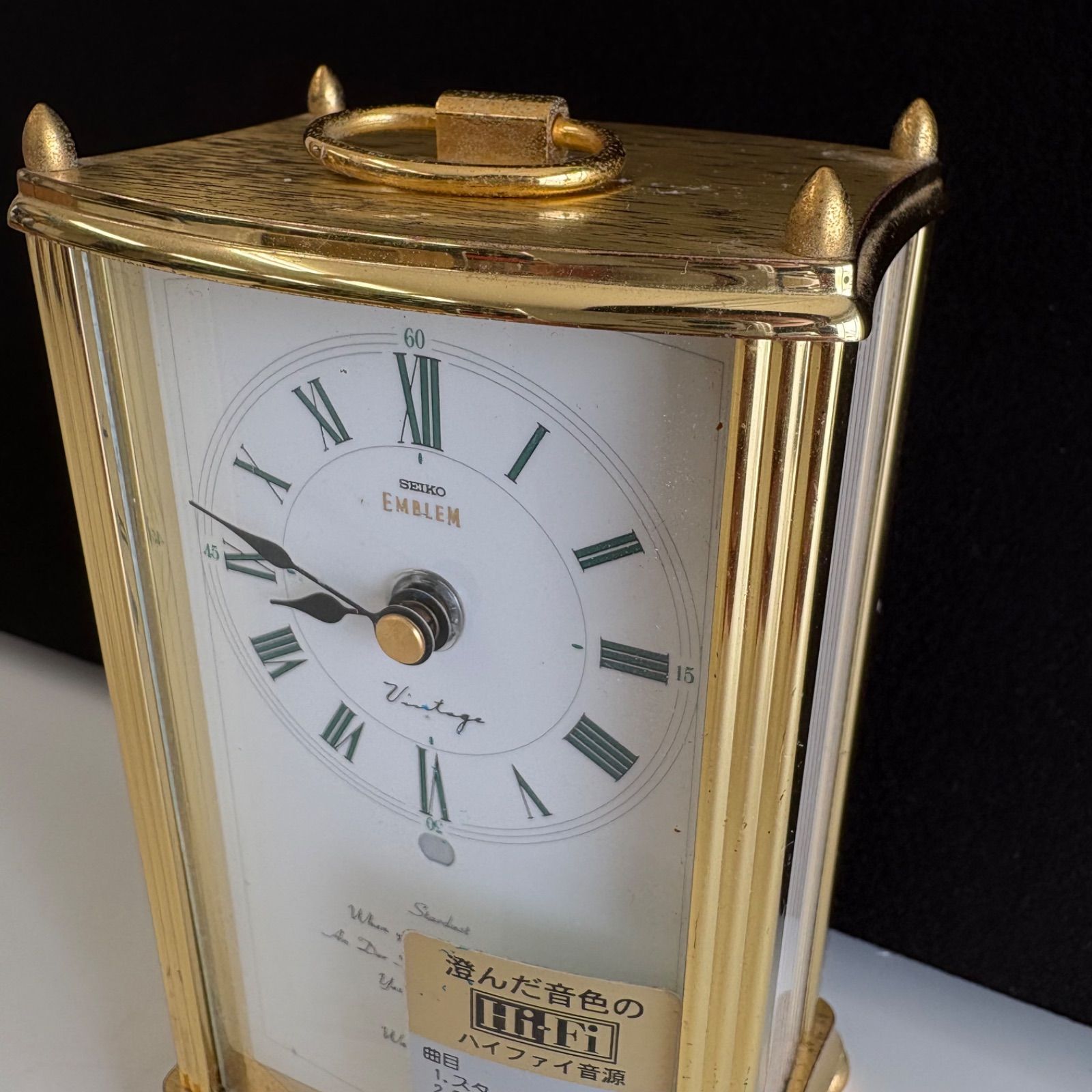 SEIKO EMBLEM HW481G セイコー 置き時計 オルゴール付き HiFi音源