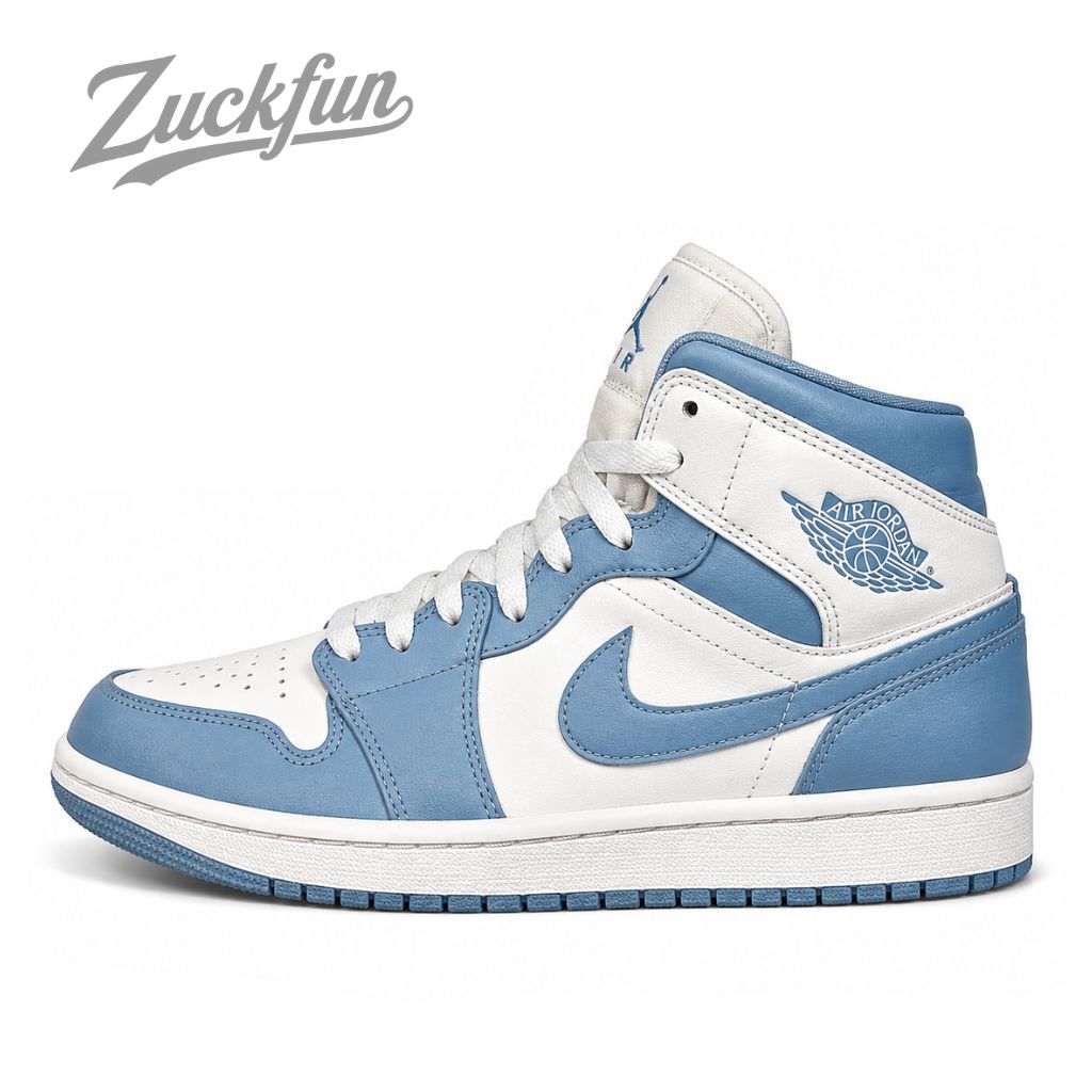 NIKE エアジョーダン 1 Mid University Blue 美品 NIKE AIR JORDAN 1 MID UNIVERSITY BLUE エア ジョーダン 1 ミッド