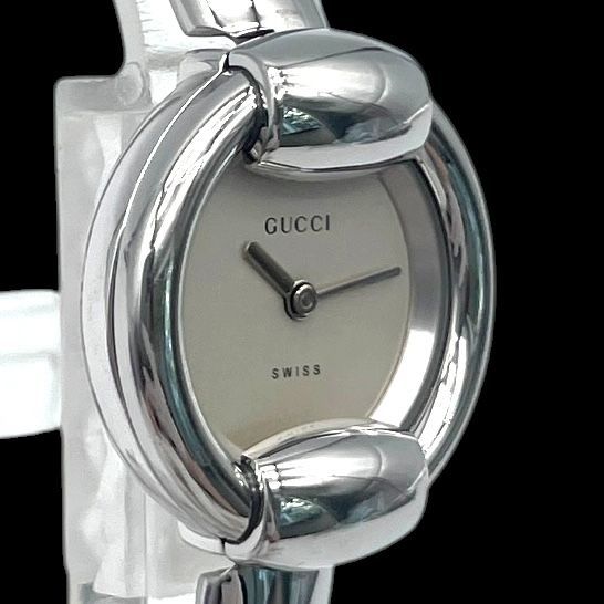 新品電池 稼働品 GUCCI グッチ 1400L レディース腕時計 バングル