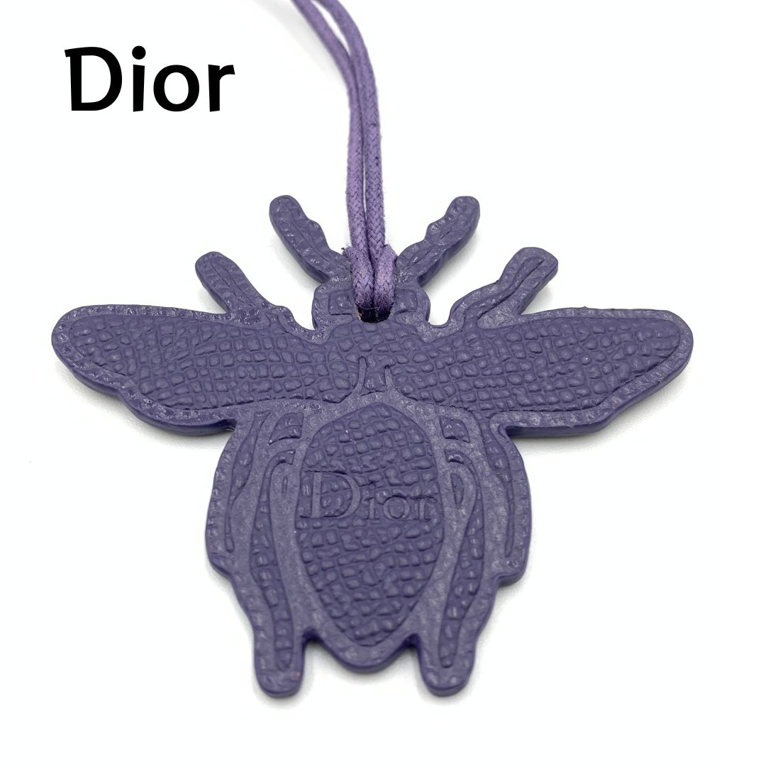 Christian Dior クリスチャンディオール レザーチャーム ミツバチ　蜂