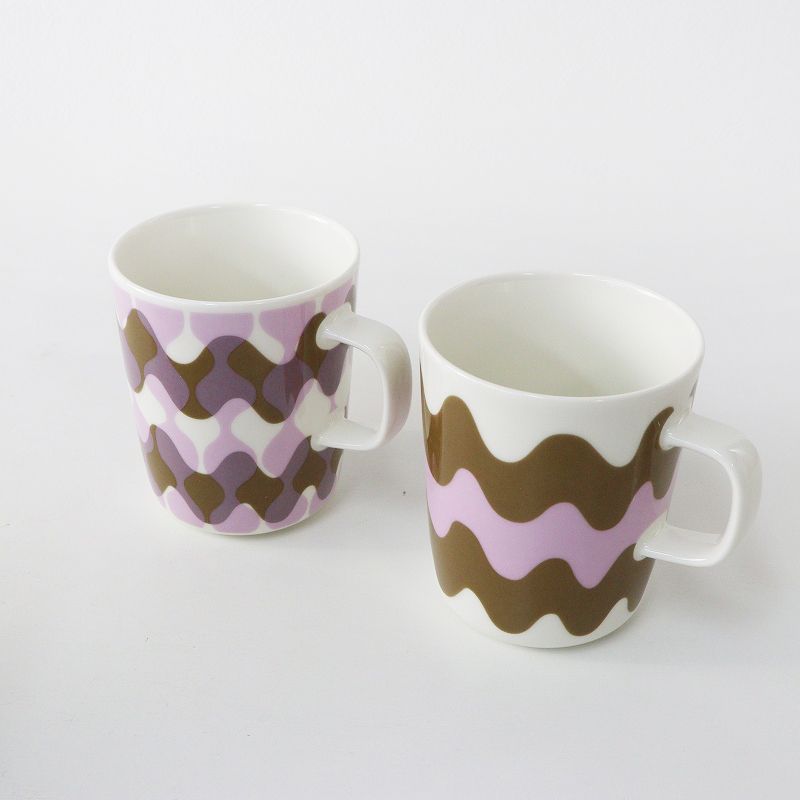 新品未使用 marimekko Lokki 食器 3点セット 美品 マリメッコ marimekko Lokki Pergola 250ml マグカップセット 2個