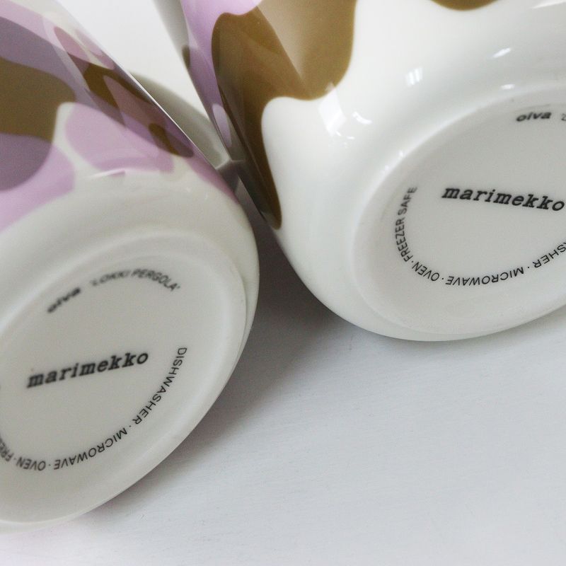美品 マリメッコ marimekko Lokki Pergola 250ml マグカップセット 2個