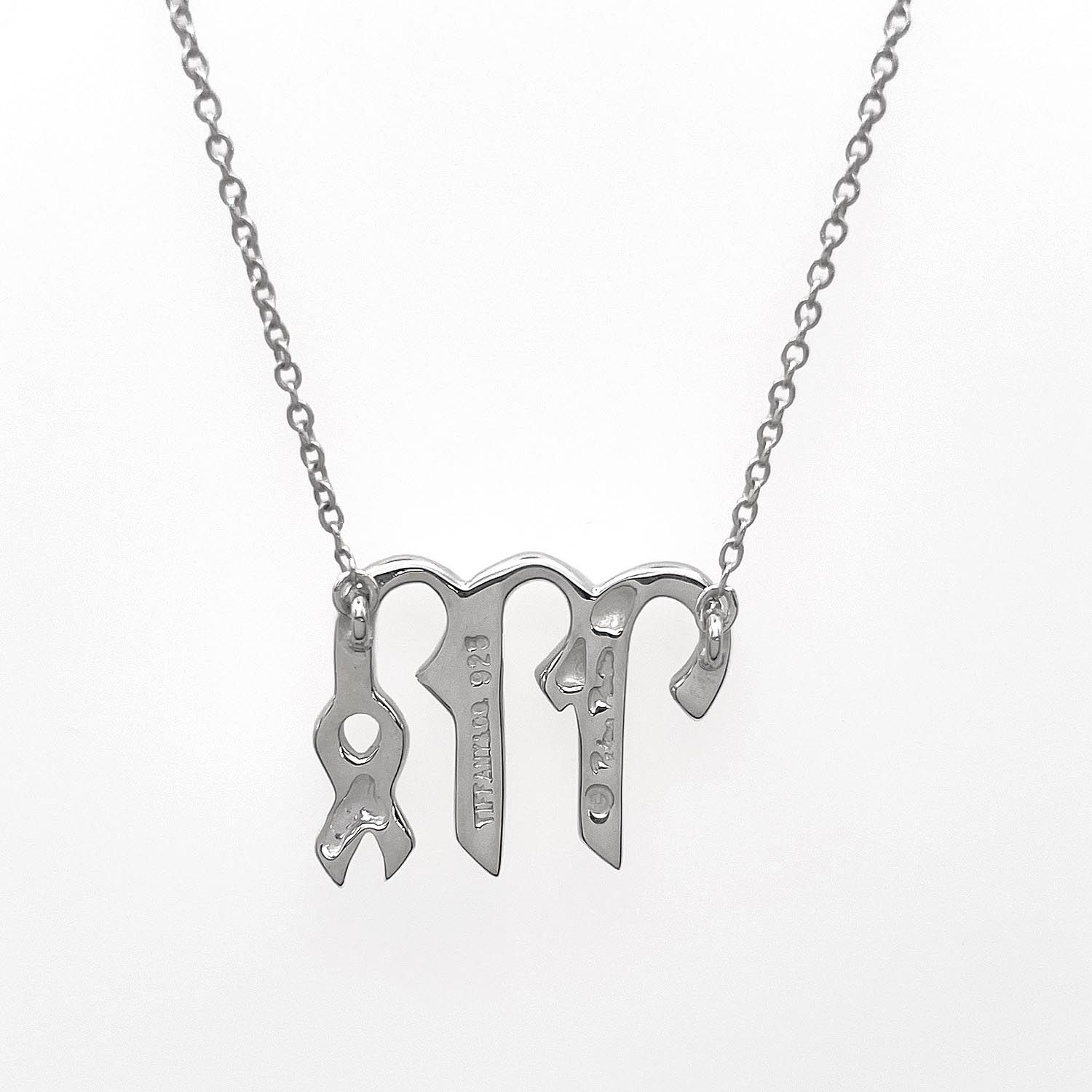 TIFFANY&Co. ティファニー 星座 ゾディアック ネックレス おとめ座 Virgo ペンダント SV925 シルバー 新品仕上済 レディース 【中古】 TIFFANY&Co. ティファニー 星座 ゾディアック ネックレス おとめ座 Virgo ペンダント SV925 シルバー 新品仕上済 レディース 【中古】