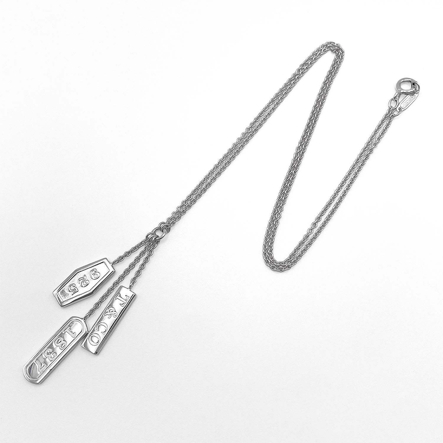 TIFFANY＆Co. ティファニー 1837 プレート ネックレス バートップ