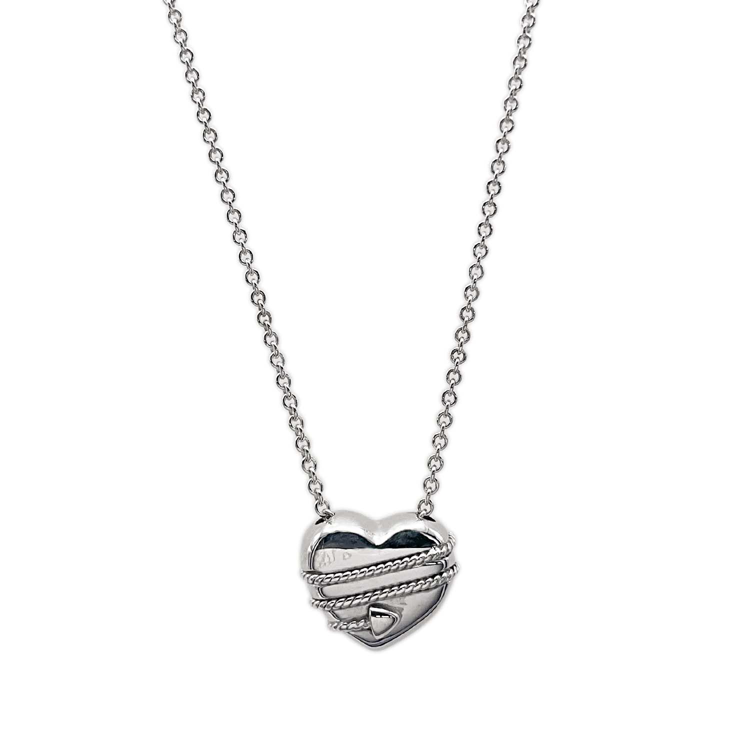 TIFFANY&Co. ティファニー ハート&アロー ネックレス ペンダント SV925 シルバー 新品仕上済 レディース 【中古】