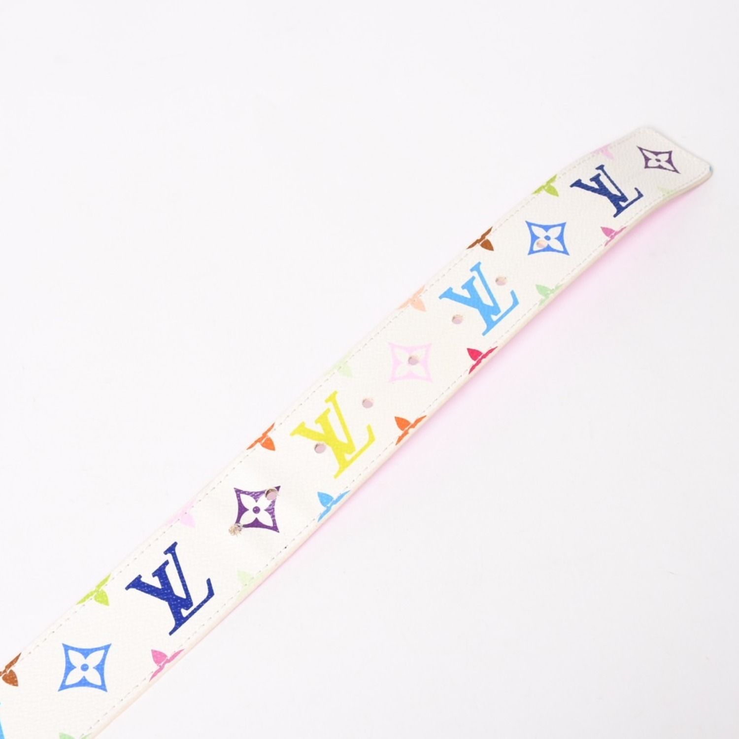 LOUIS VUITTON ルイヴィトン サンチュール ベルト M9627 PVC ホワイト