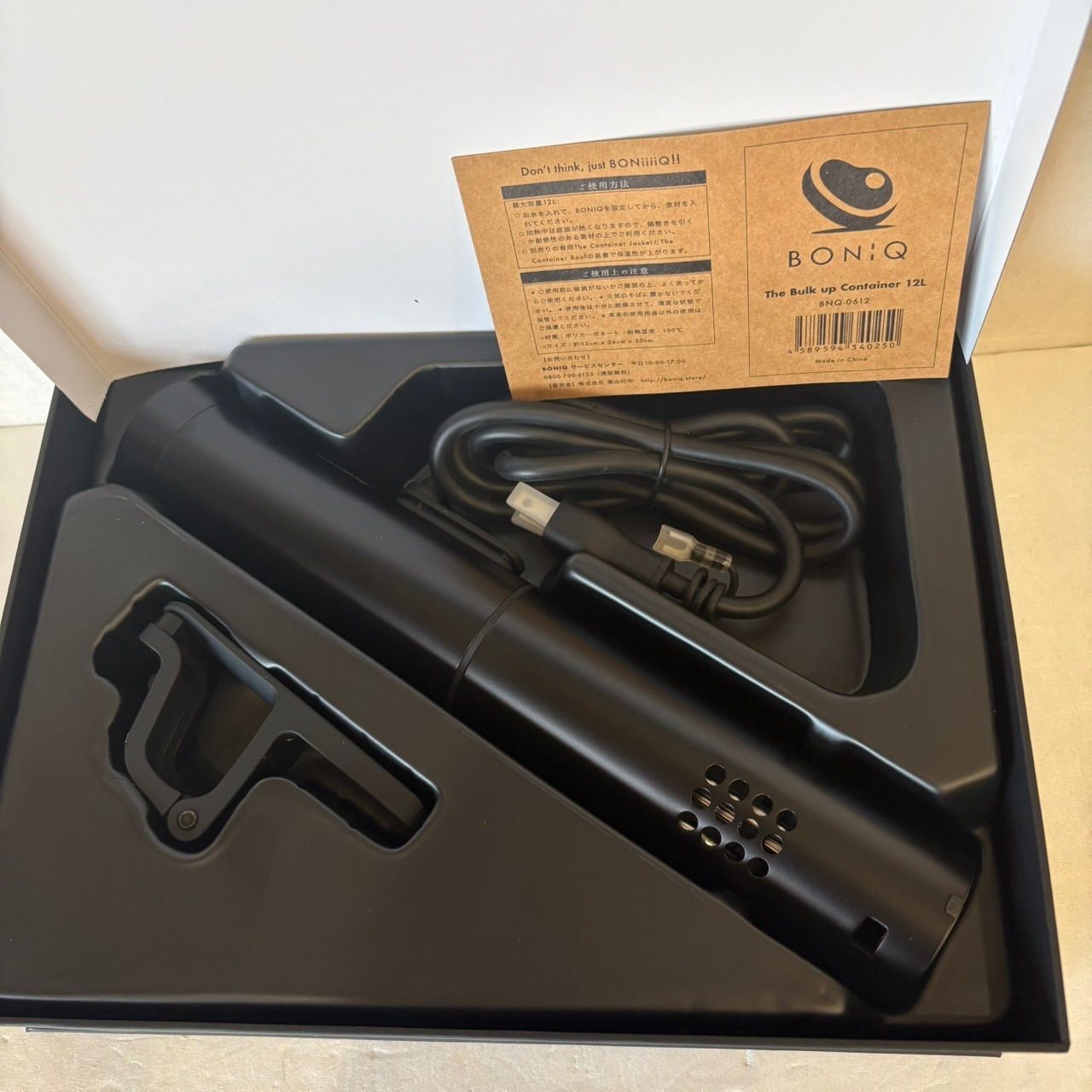 BONIQ 低温調理器 BNQ-04 本体セット】取り扱い説明書 レシピガイド
