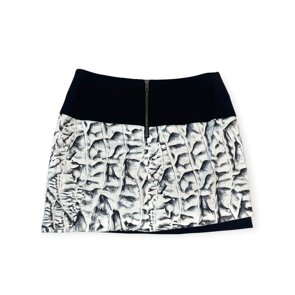 HELMUT LANG ヘルムートラング レイヤード風 アート柄 ミニスカート