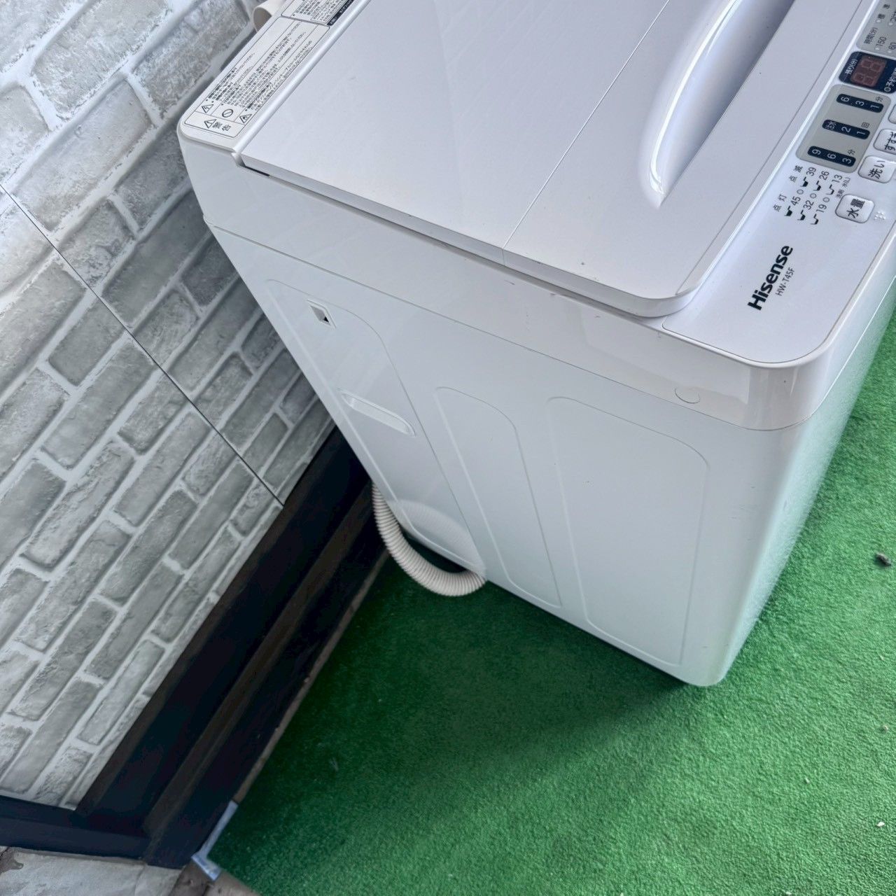 ハイセンス Hisense 洗濯機 2022年製 縦型洗濯機 4.5kg ホワイト