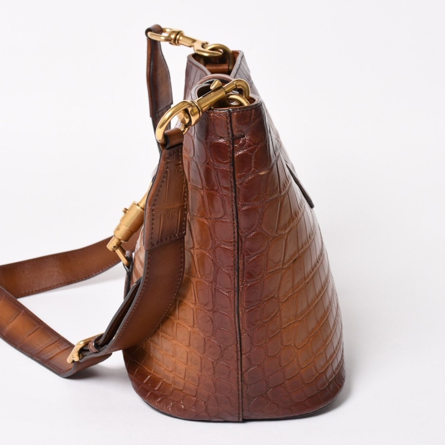 極美品 GUCCI グッチ ショルダーバッグ バケットバッグ クロスボディ