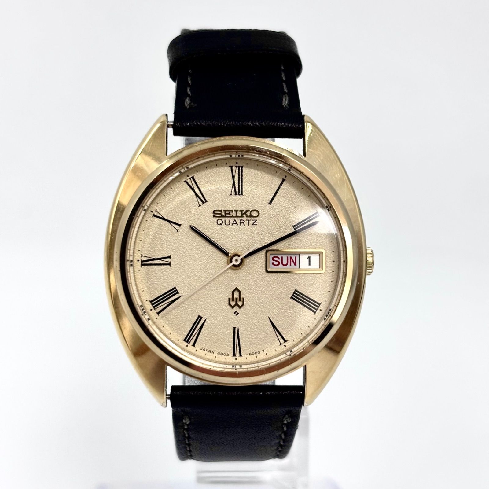 稼働/デッドストック】SEIKO/セイコー QUARTZ/クォーツ 腕時計 梨地