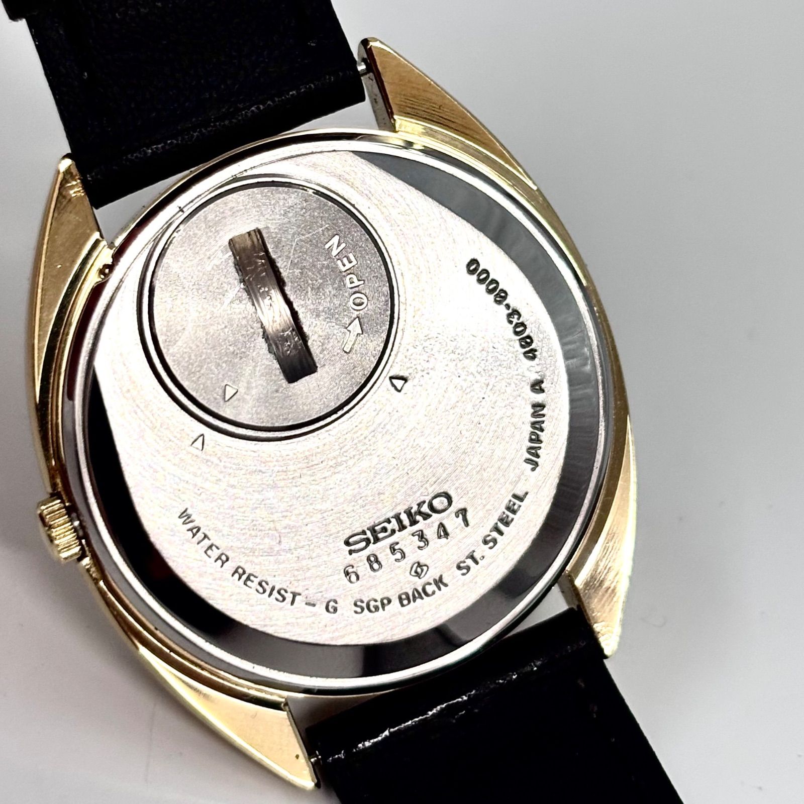 稼働/デッドストック】SEIKO/セイコー QUARTZ/クォーツ 腕時計 梨地