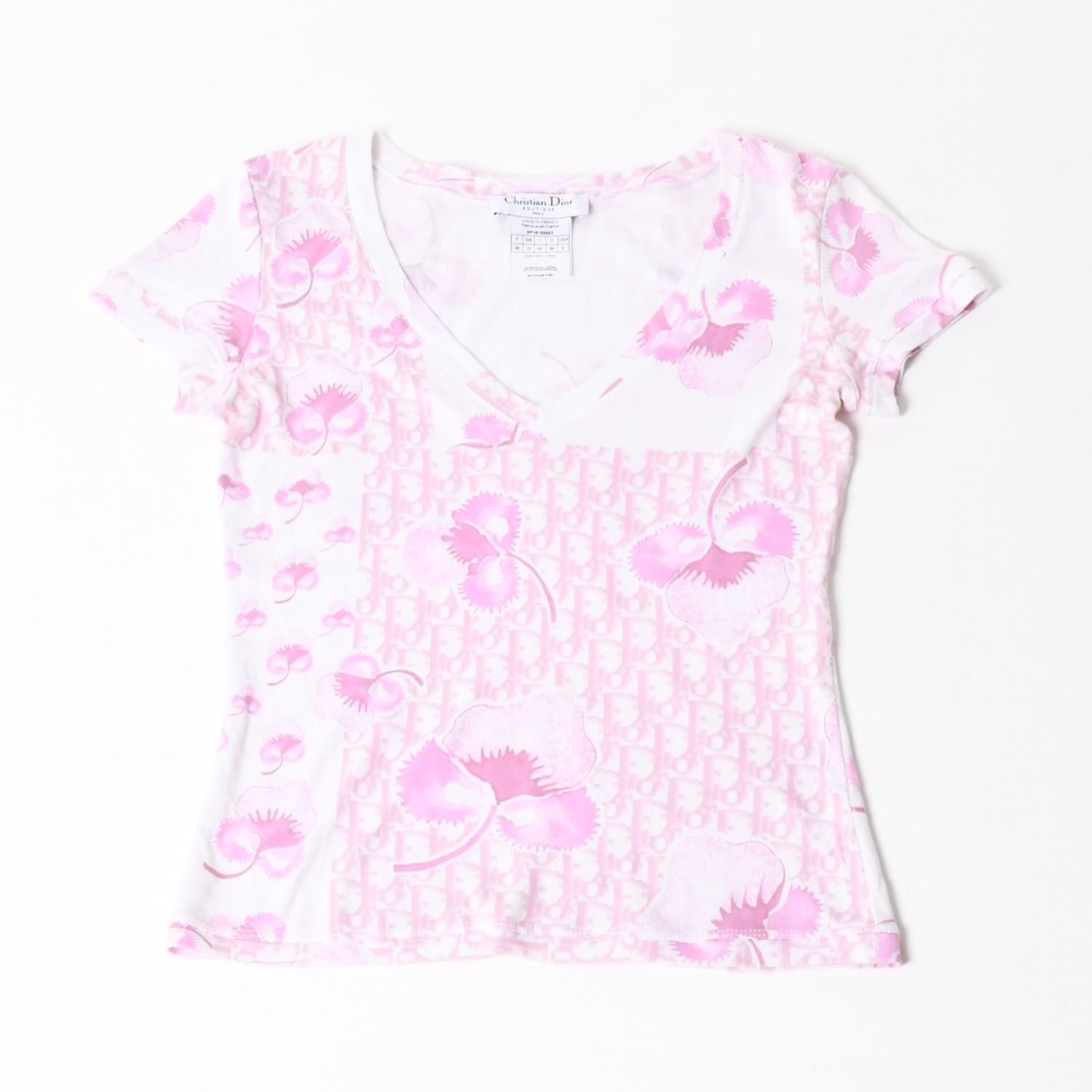 Christian Dior クリスチャンディオール Vネック 半袖Tシャツ