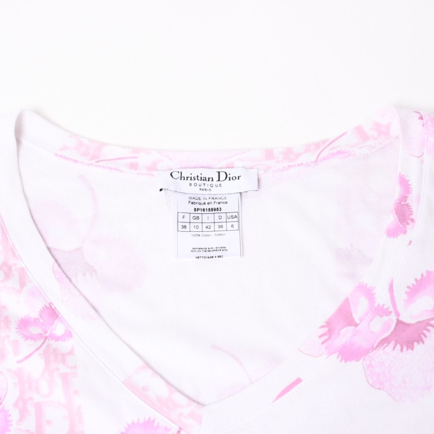 Christian Dior クリスチャンディオール Vネック 半袖Tシャツ