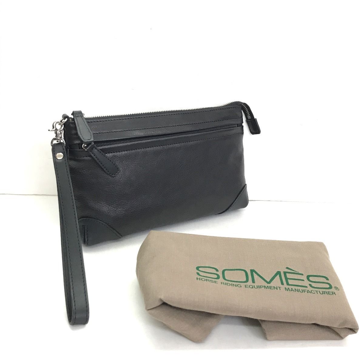Somes Saddle ソメスサドル セカンドバッグ レザー ブラック