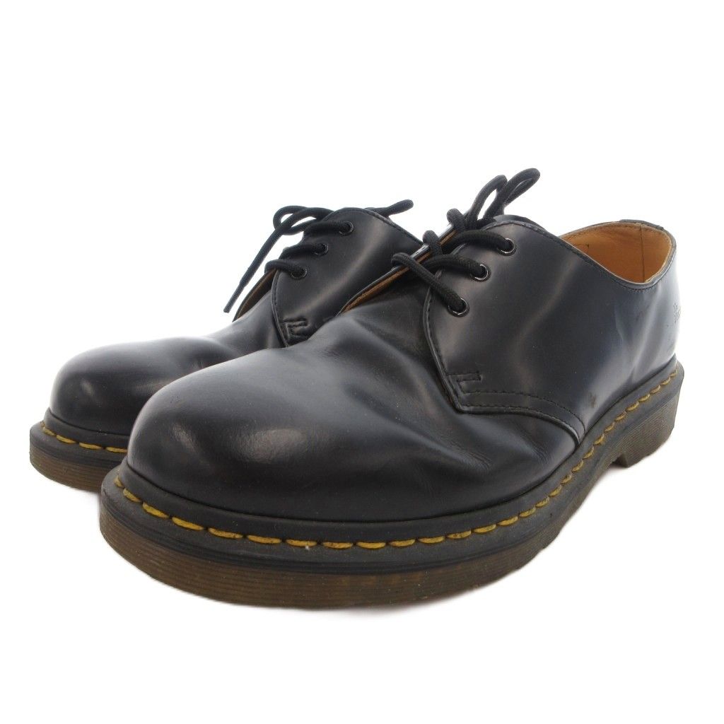 ドクターマーチン DR.MARTENS レザーシューズ レースアップ ステッチ 8 黒 ブラック /FF ■GY53