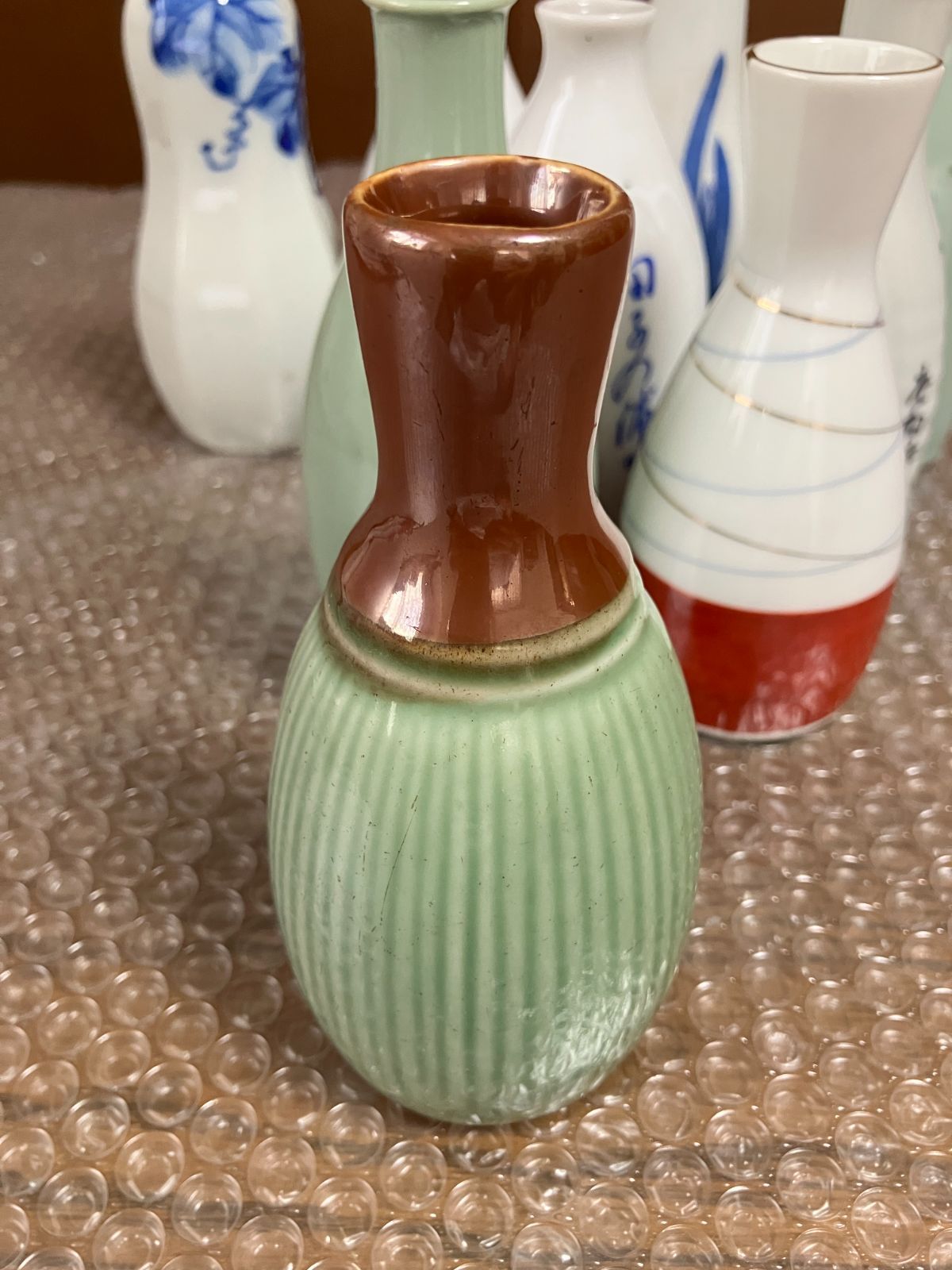 古い 徳利 9本 まとめ売り 酒器 陶器 磁器 酒瓶 一輪挿し 昭和レトロ