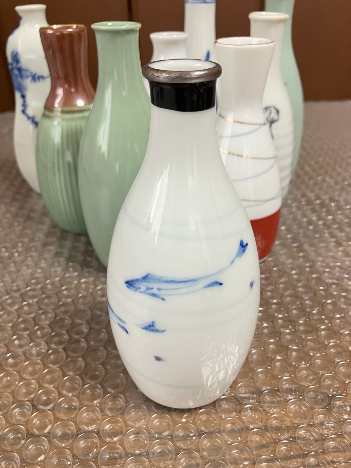 古い 徳利 9本 まとめ売り 酒器 陶器 磁器 酒瓶 一輪挿し 昭和レトロ