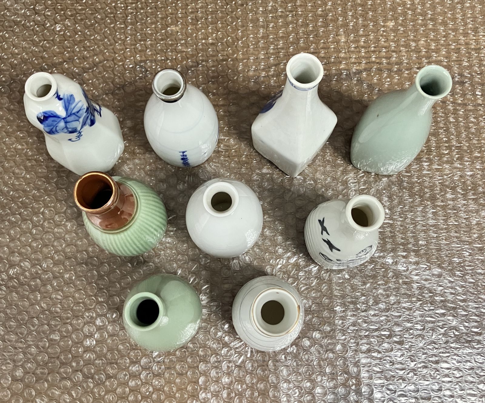 古い 徳利 9本 まとめ売り 酒器 陶器 磁器 酒瓶 一輪挿し 昭和レトロ