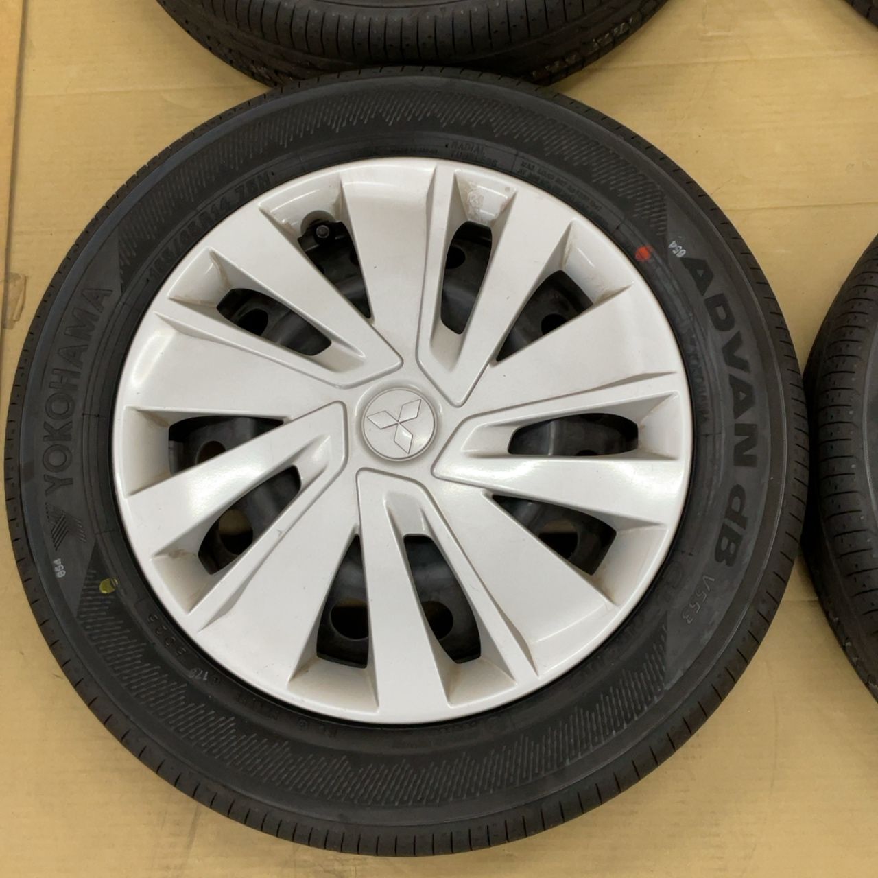 三菱純正スチールホイルタイヤセット YOKOHAMA ADVAN dB 155/65R14 _70 