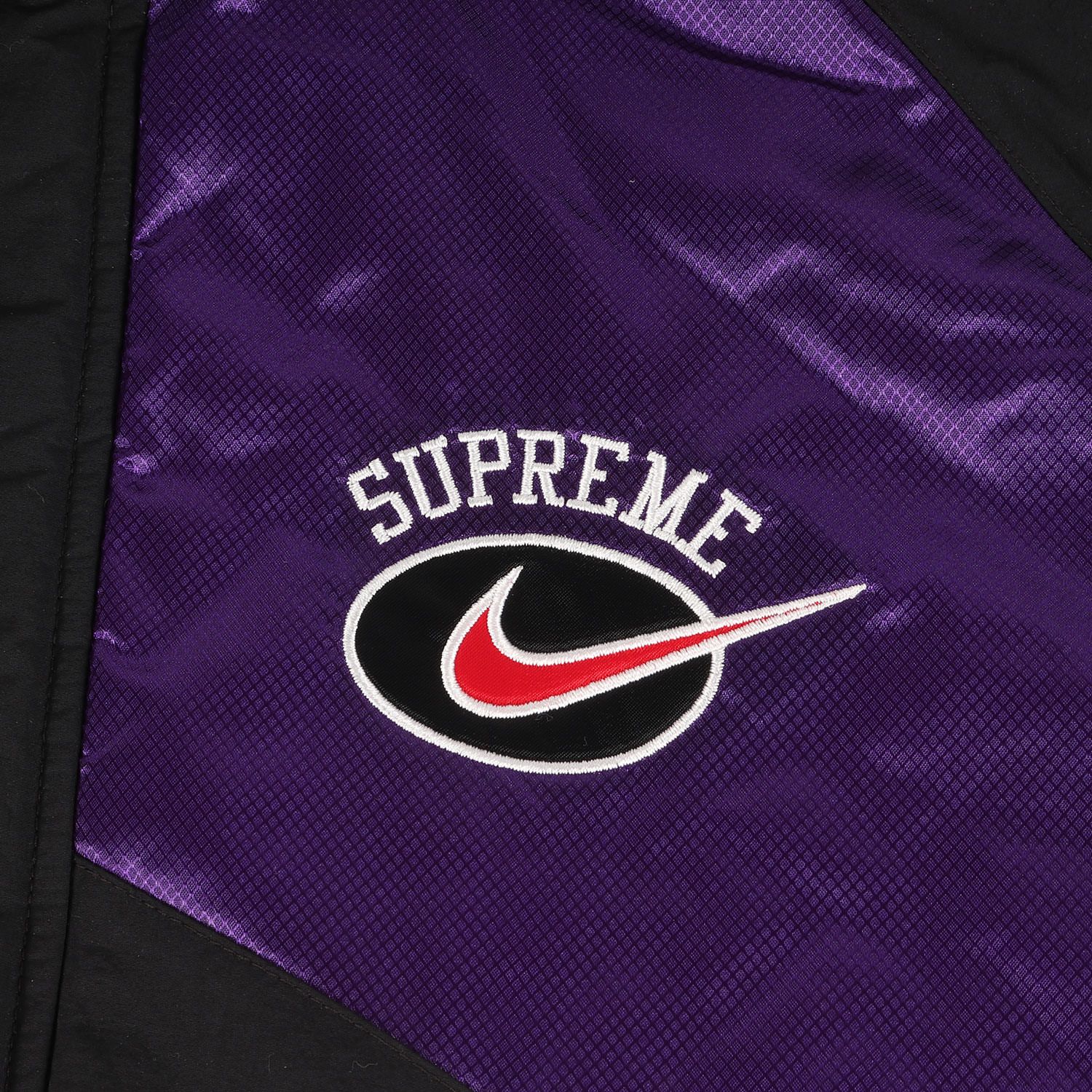 美品】Supreme シュプリーム ジャケット ブラック×パープル サイズ:L