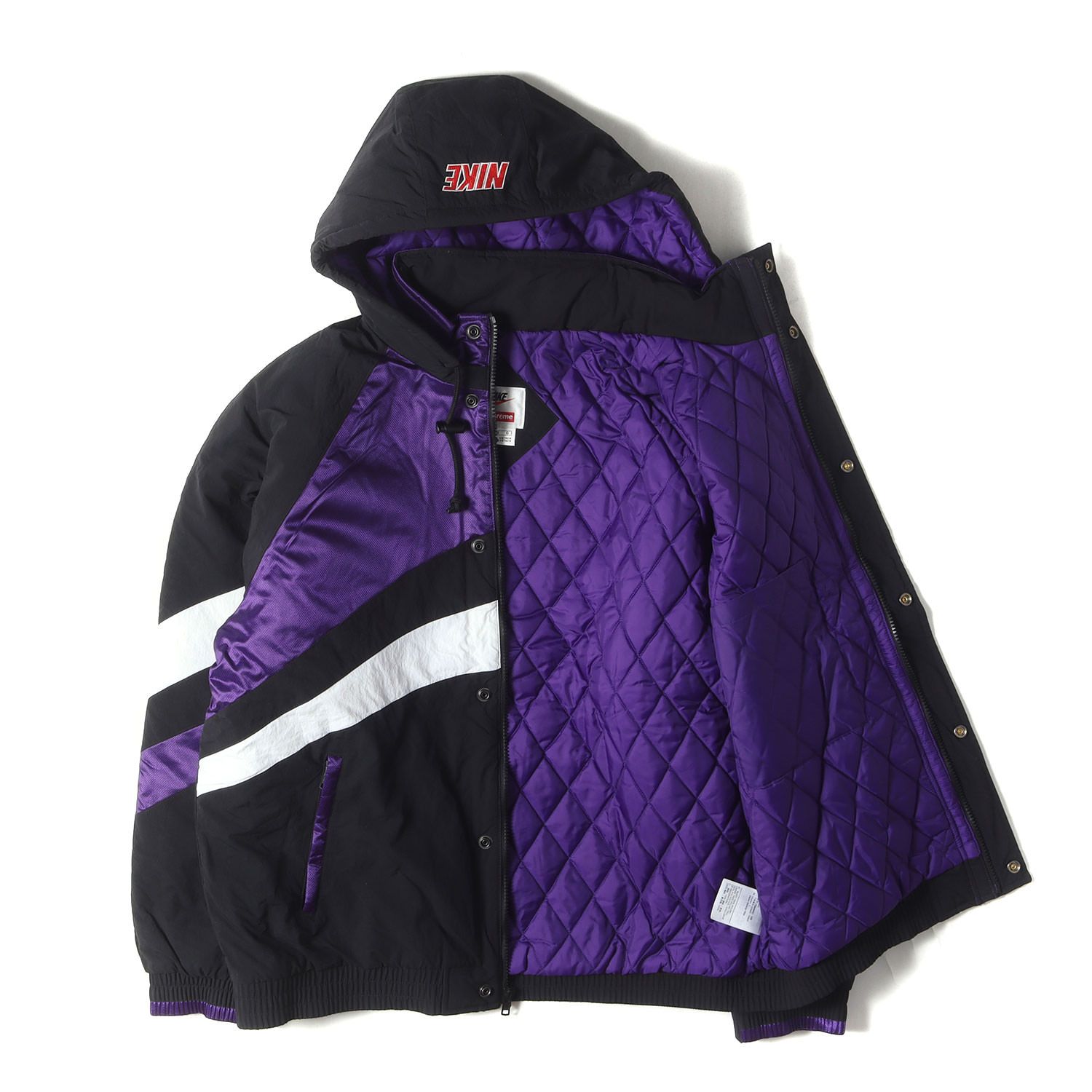 ‼️美品‼️シュプリーム　ジャケット 美品】Supreme シュプリーム ジャケット ブラック×パープル サイズ:L